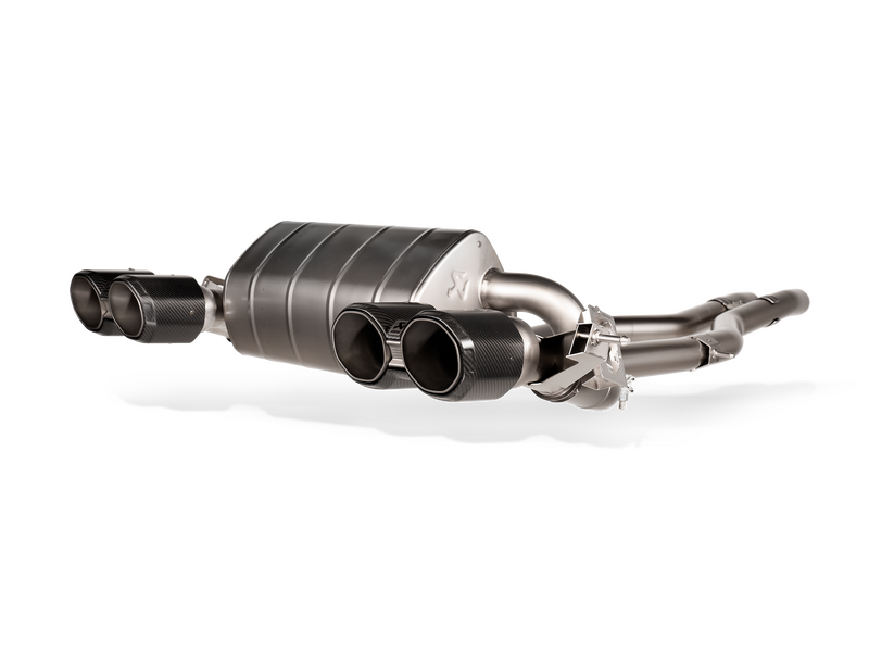 Akrapovic BMW G87 M2 Evolution Line with Carbon Tailpipes, Stainless Steel Link Pipes