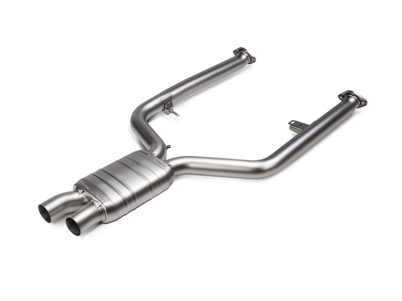 Akrapovic BMW G87 M2 Evolution Line with Carbon Tailpipes, Stainless Steel Link Pipes