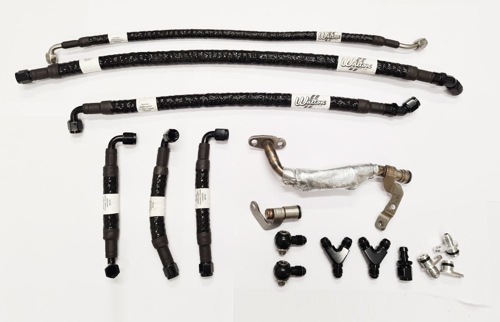 Walton Motorsport BMW S55 Oil Water and Wastegate Cooling Hose Kit