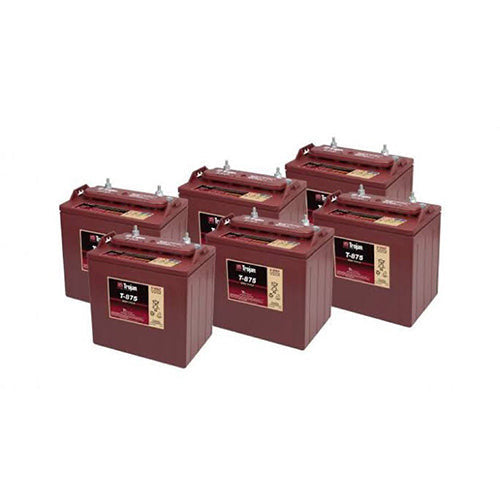 Trojan T-875 8V 170Ah Deep Cycle Battery Set (6-Pack) for Golf Carts &amp; Renewable Energy - Image 1