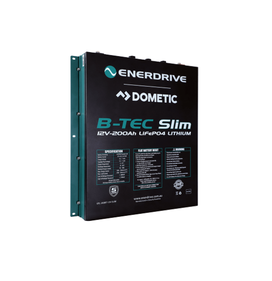Enerdrive B-TEC LiFePO4 Slim Case Battery - 12V 200Ah - Image 1