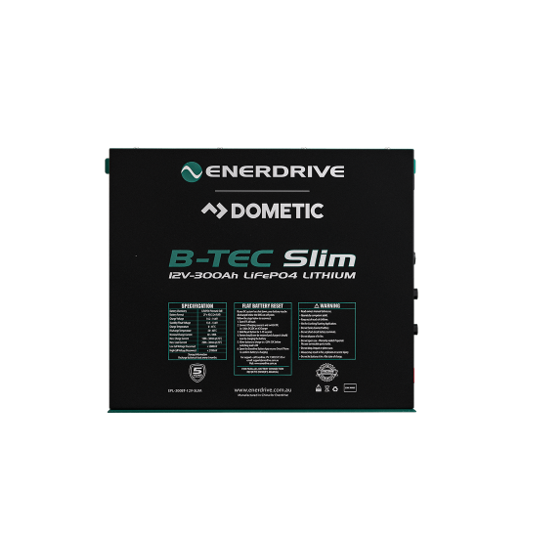Enerdrive B-TEC LiFePO4 Slim Case Battery - 12V 300Ah - Image 2