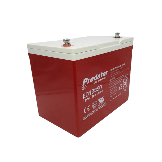 Predator ED12850 Deep Cycle AGM Battery - 12V 85Ah - Image 1
