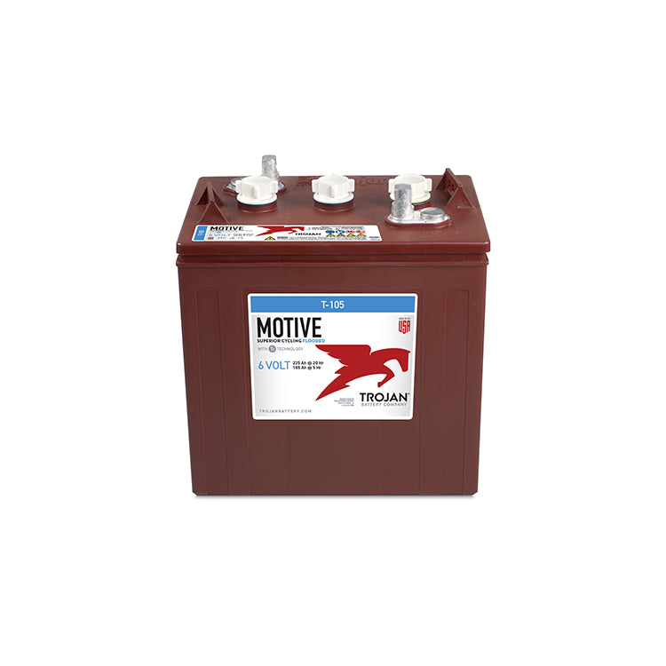 Trojan T-105 Deep Cycle Battery - 6V 225AH - Image 1