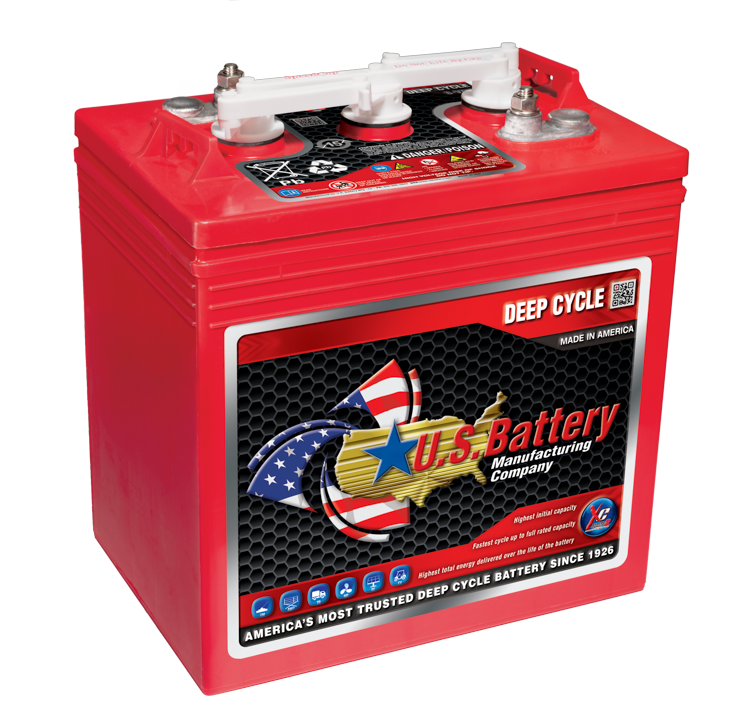 US Batteries US Battery 6V 251AH Deep Cycle Battery (Similar to Trojan T-145) - Image 1