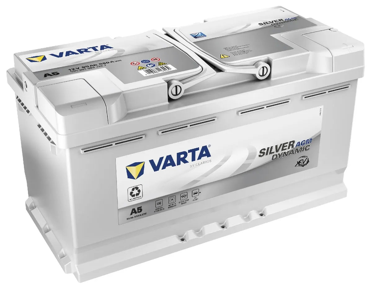 Varta G14 A5 LN5 Silver Dynamic AGM Battery – 850CCA 95Ah - Image 1