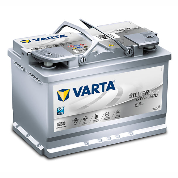 Varta E39 A7 LN3 Silver Dynamic AGM Battery - 760CCA 70Ah - Image 1