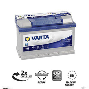Varta D54 LN3 EFB Blue Dynamic EFB Battery - 650CCA 65Ah - Image 1