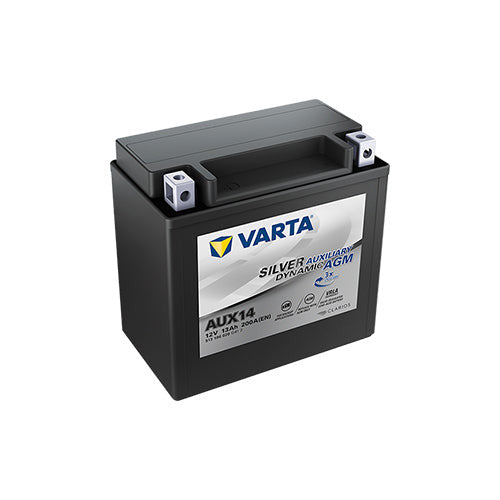 VARTA Mercedes Benz 12V Auxiliary Battery AUX14 Silver Dynamic AGM, YTX14-BS - Image 1