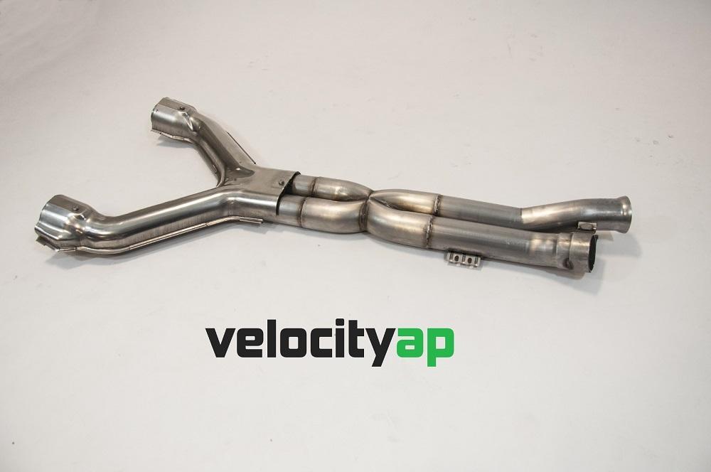 VelocityAP Aston Martin DB9, DBS, Virage &amp; Vanquish Stainless X-Pipe Exhaust Center Section