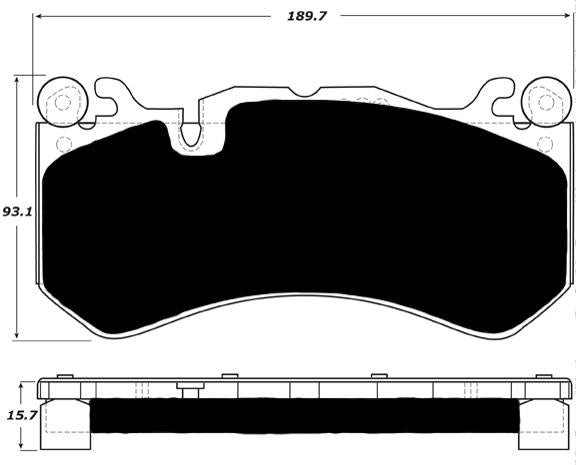VelocityAP Mercedes R4-S Brake Pads Front AP 1669