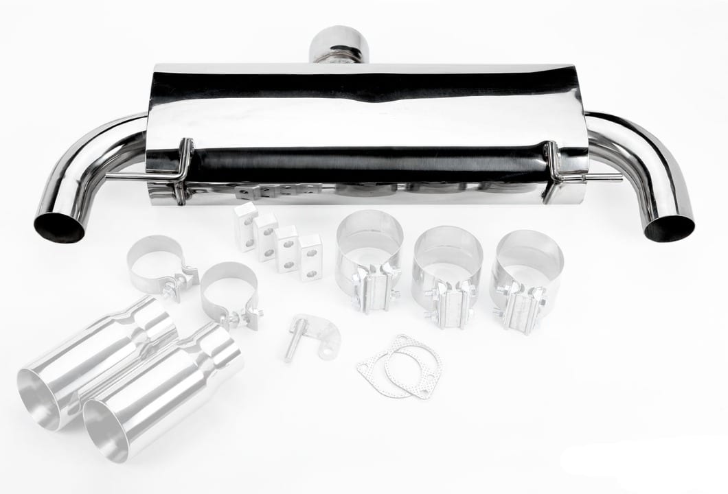 VRSF E90/E92 N54 &amp; N55 Race Muffler / Muffler Delete for VRSF 3.5″ Exhaust