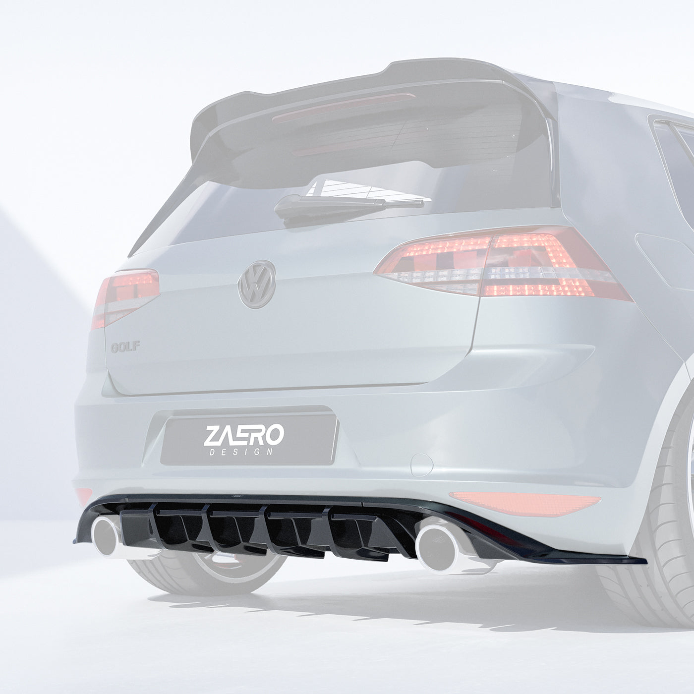 Zaero Design EVO-1 Rear Diffuser for Volkswagen Golf GTI MK7 2013-2017