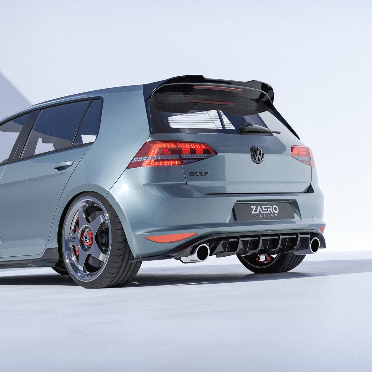 Zaero Design EVO-1 Rear Diffuser for Volkswagen Golf GTI MK7 2013-2017