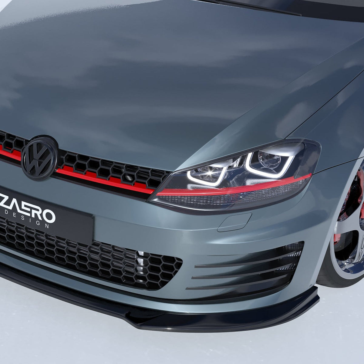 Zaero Design EVO-1 Front Lip/Splitter for Volkswagen Golf GTI MK7 2013-2017