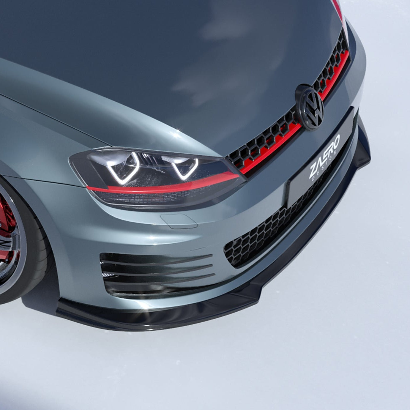 Zaero Design EVO-1 Front Lip/Splitter for Volkswagen Golf GTI MK7 2013-2017