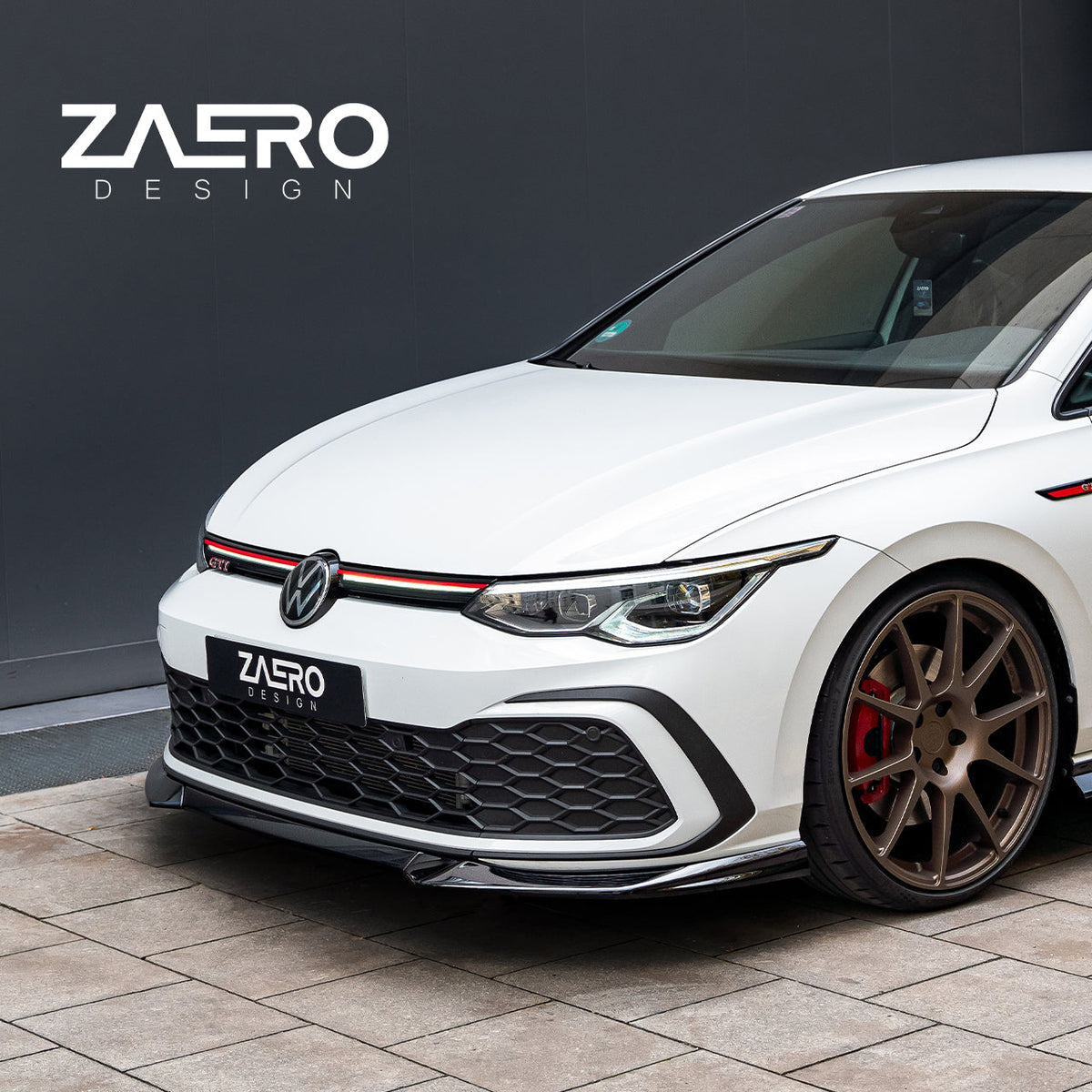 Zaero Design EVO-1 Front Lip/Splitter for Volkswagen Golf GTI MK8 2021+
