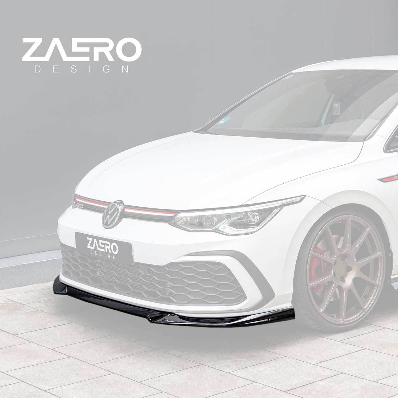 Zaero Design EVO-1 Front Lip/Splitter for Volkswagen Golf GTI MK8 2021+