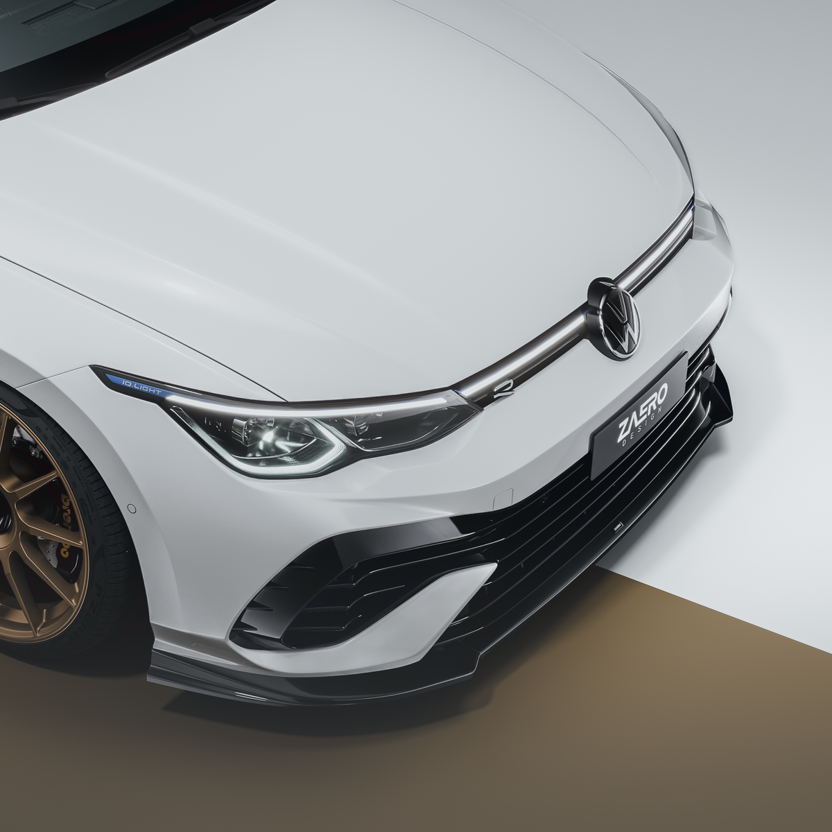 Zaero Design EVO-1 Front Lip for Volkswagen Golf R MK8 2021-2024