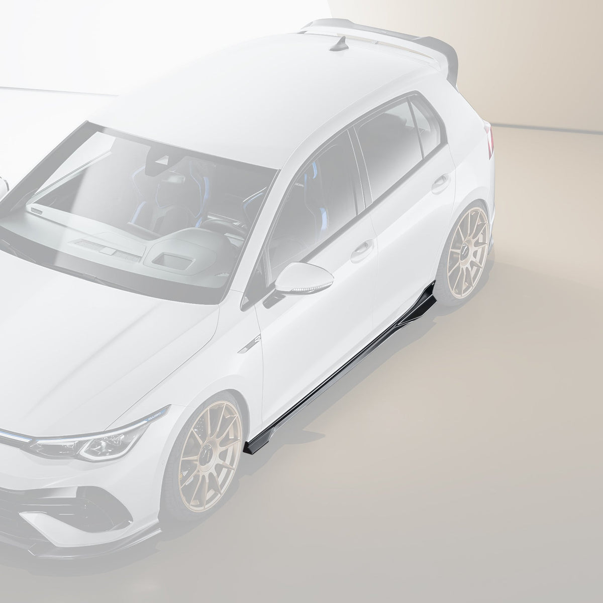 Zaero Design EVO-1 Side Splitters for Volkswagen Golf TSI, GTI &amp; R MK8 / MK8.5 2021+