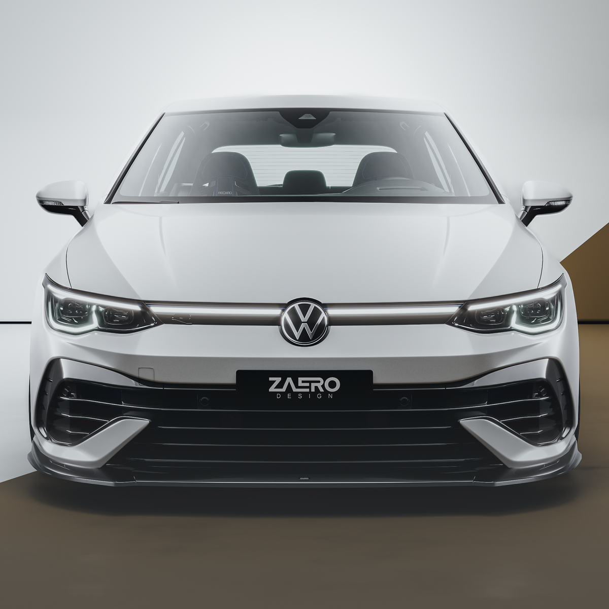 Zaero Design EVO-1 Front Lip for Volkswagen Golf R MK8 2021-2024