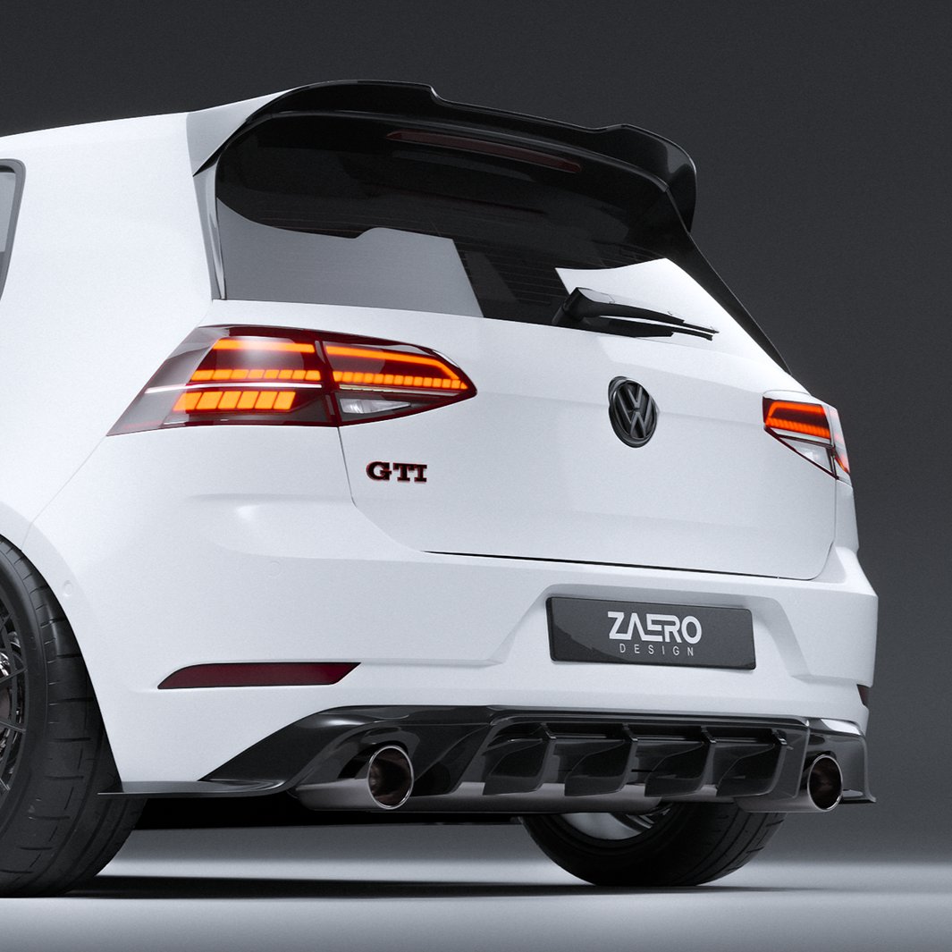 Zaero Design EVO-1 Rear Spoiler for Volkswagen Golf MK7/MK7.5 GTI &amp; R 2014-2021