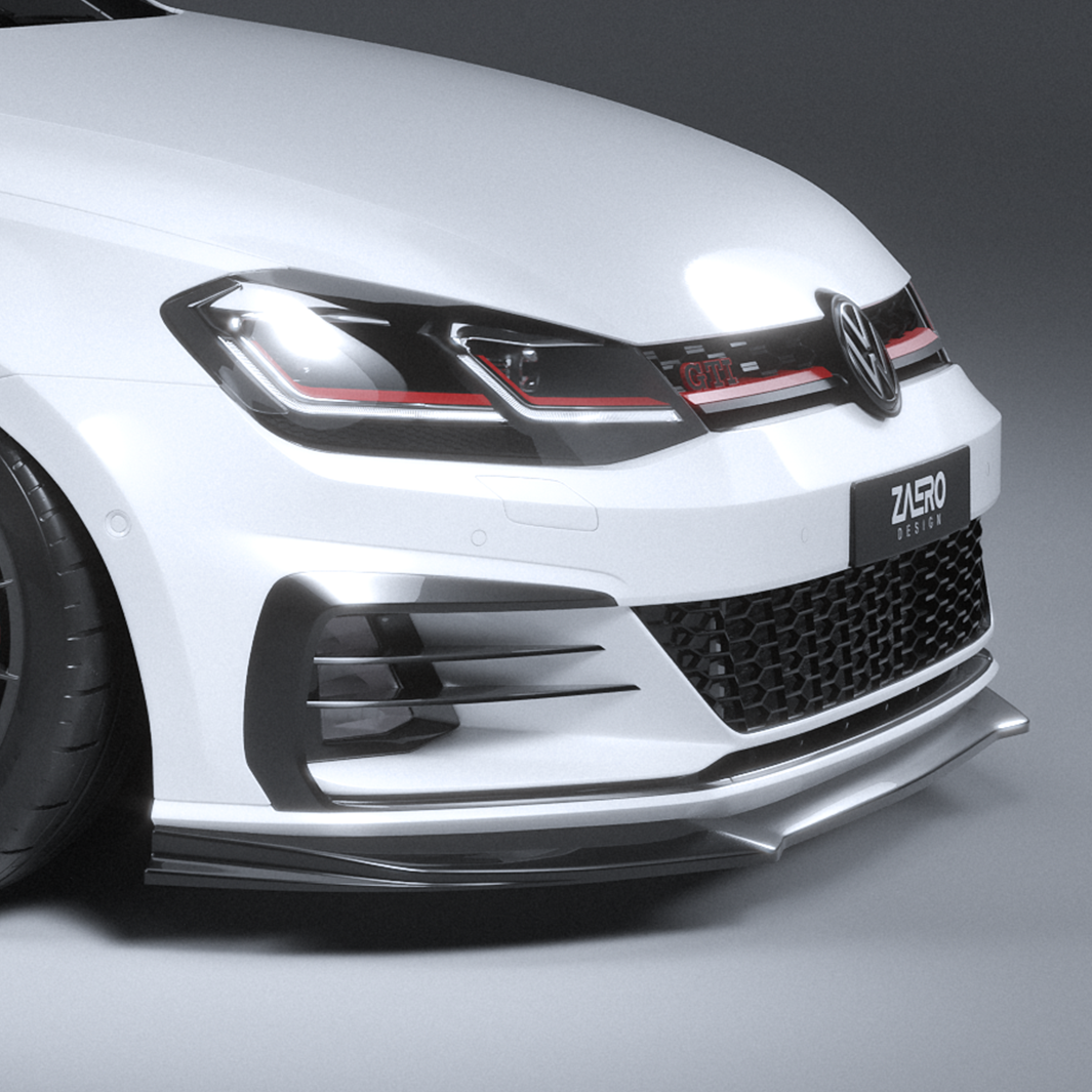 Zaero Design EVO-1 Front Lip/Splitter for Volkswagen Golf GTI MK7.5 2018-2021