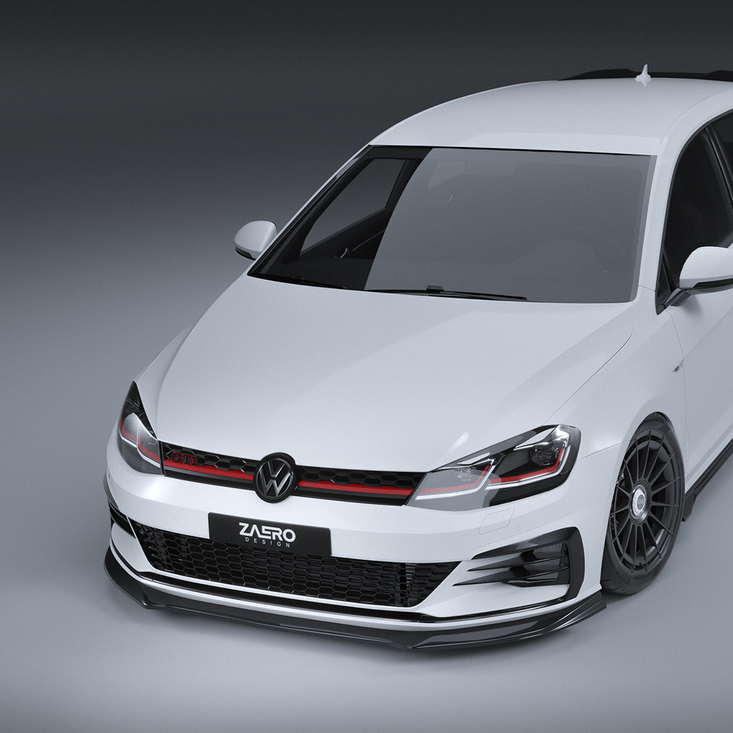 Zaero Design EVO-1 Front Lip/Splitter for Volkswagen Golf GTI MK7.5 2018-2021