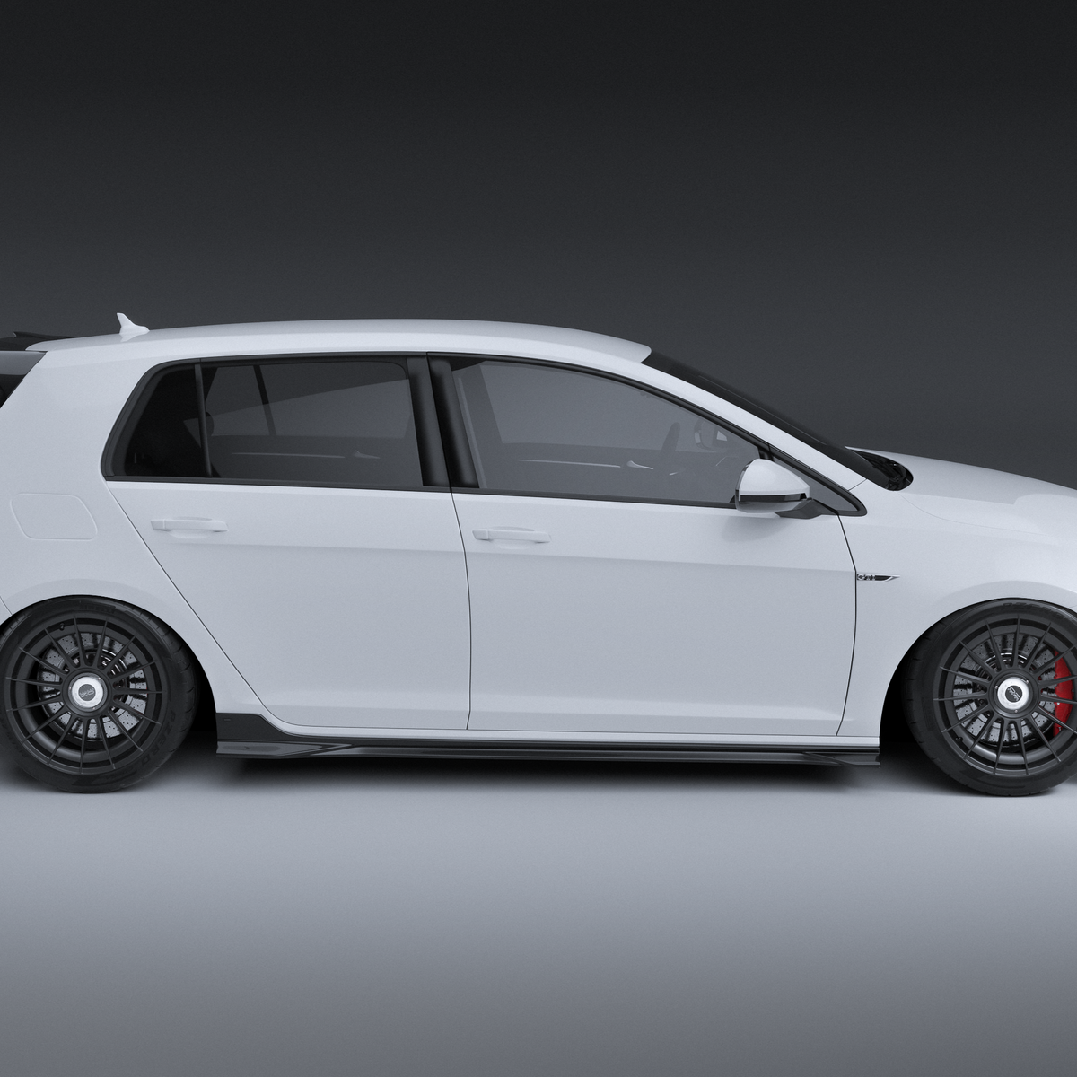 Zaero Design EVO-1 Side Splitters for Volkswagen Golf MK7/7.5 TSI, GTI &amp; R 2014-2021
