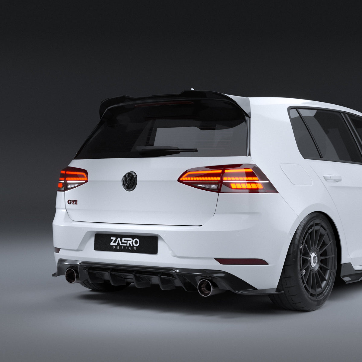 Zaero Design EVO-1 Rear Diffuser for Volkswagen Golf GTI MK7.5 2018-2021