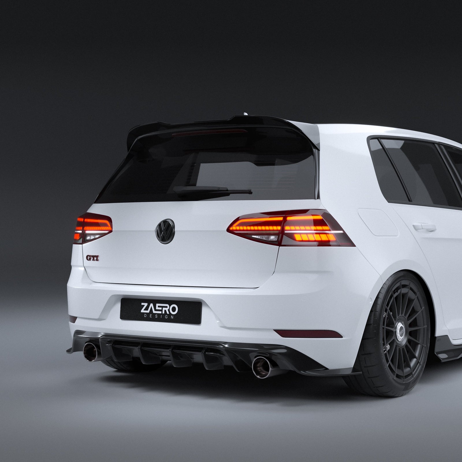Zaero Design EVO-1 Rear Diffuser for Volkswagen Golf GTI MK7.5 2018-2021