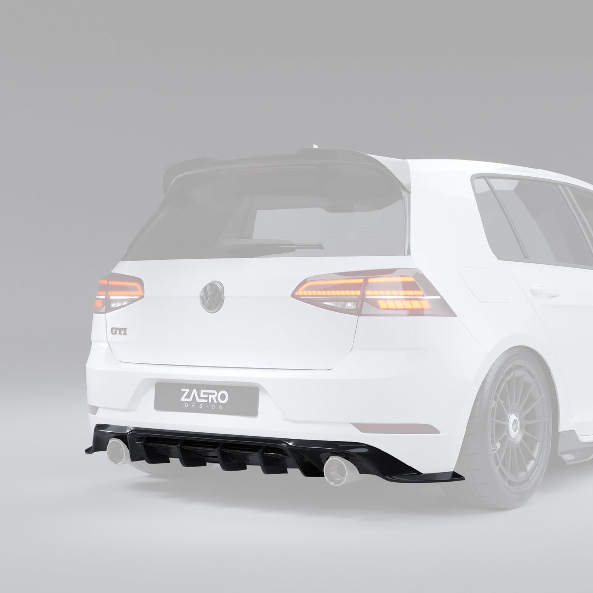 Zaero Design EVO-1 Rear Diffuser for Volkswagen Golf GTI MK7.5 2018-2021