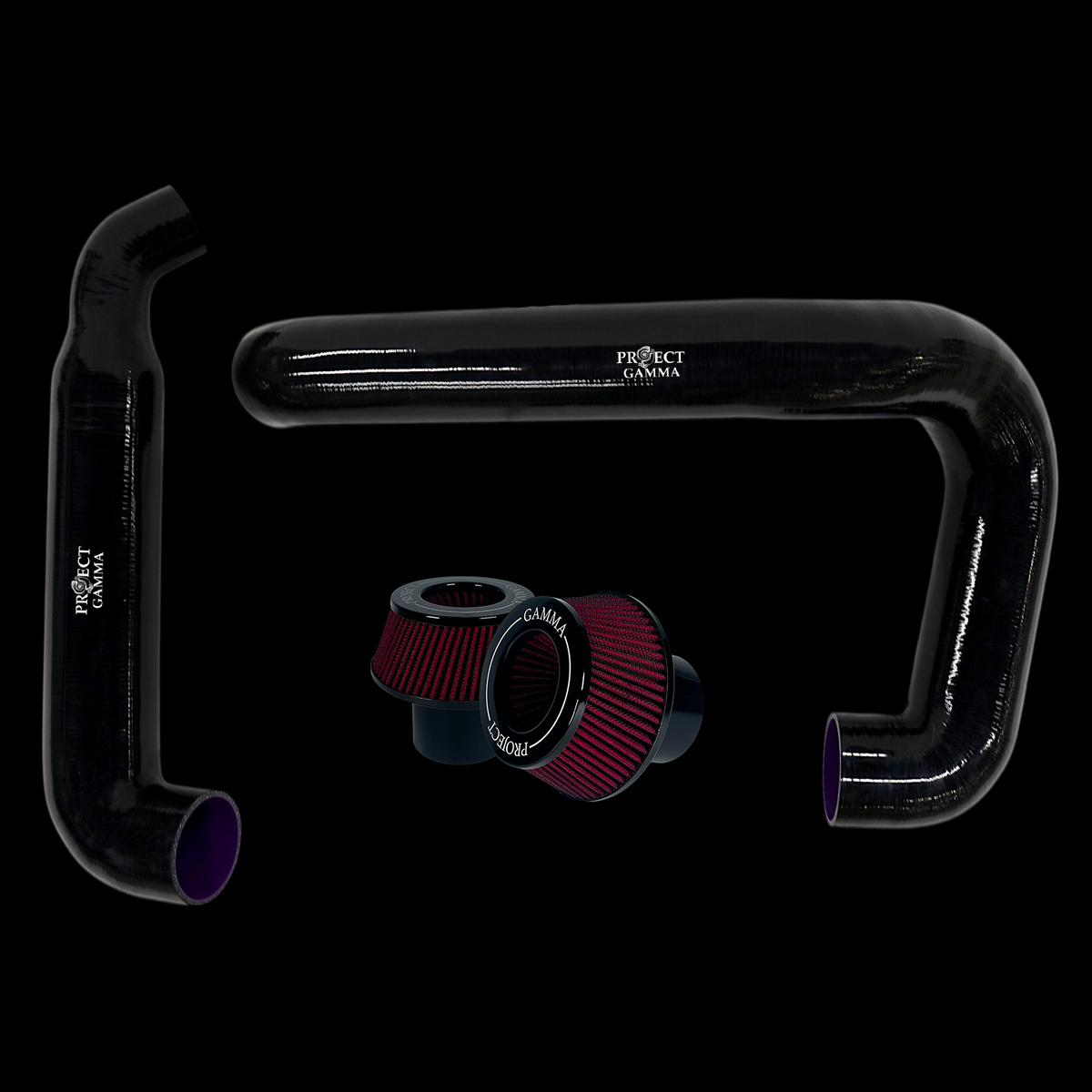 ProjectGamma BMW S58 Silicon Front Mount Intakes with Filters - F97 X3M / F98 X4M