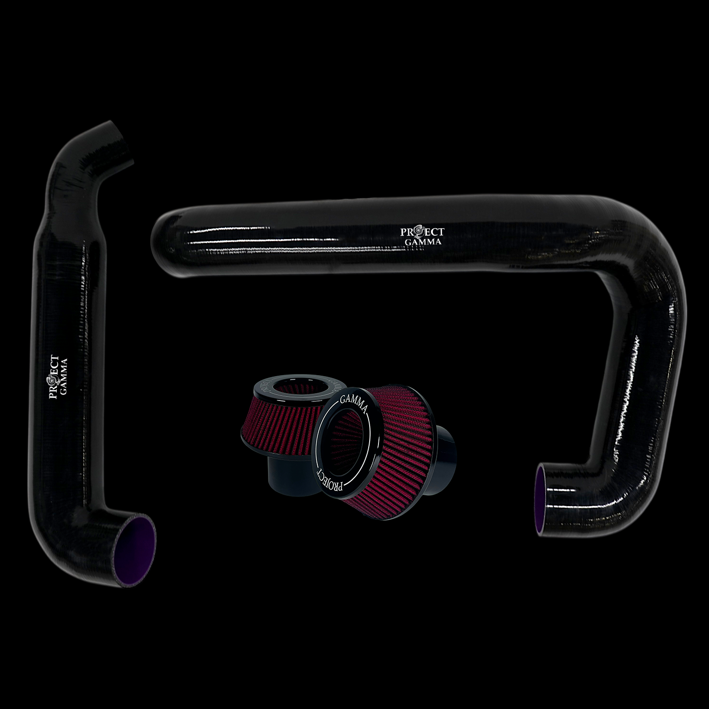 ProjectGamma BMW S58 Silicon Front Mount Intakes with Filters - F97 X3M / F98 X4M