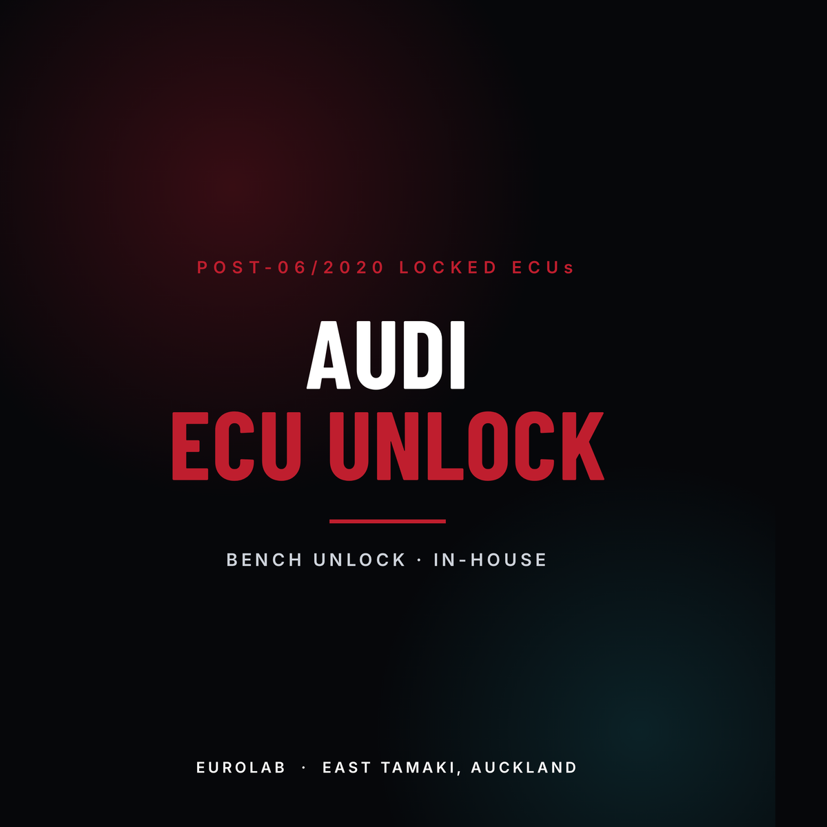 Audi ECU unlock service at EuroLab, East Tamaki, Auckland