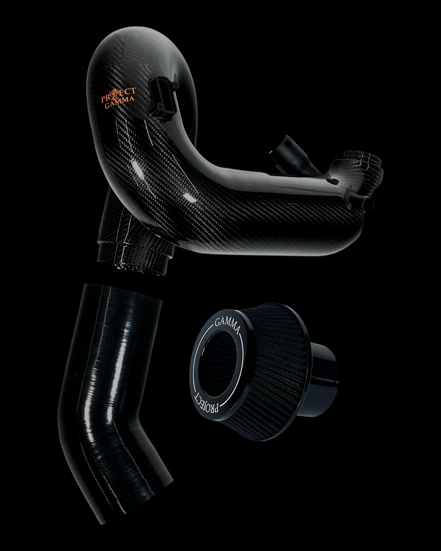 ProjectGamma Carbon Fiber Intake System with High-Flow Air Filter — BMW 540 & 740 (2016–2020, B58 Engine)