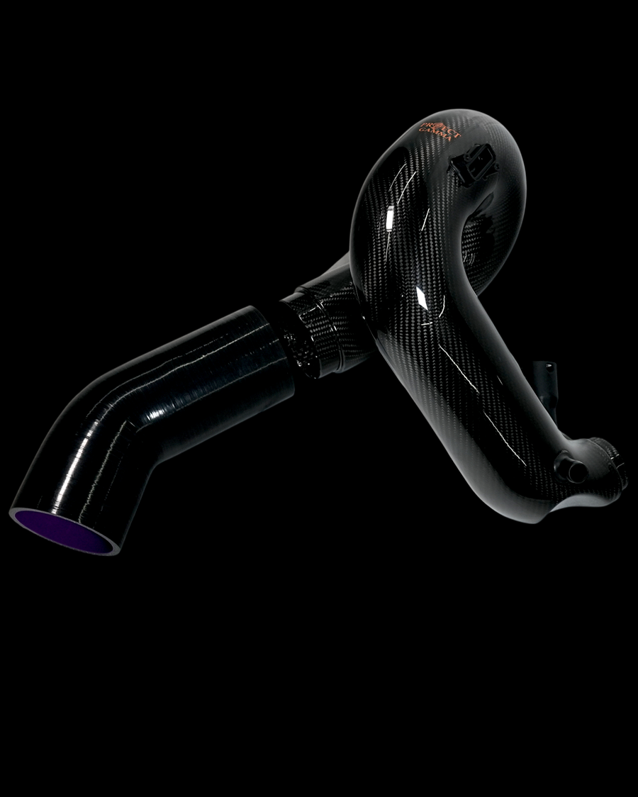 ProjectGamma Carbon Fiber Intake System with High-Flow Air Filter — BMW 540 & 740 (2016–2020, B58 Engine)