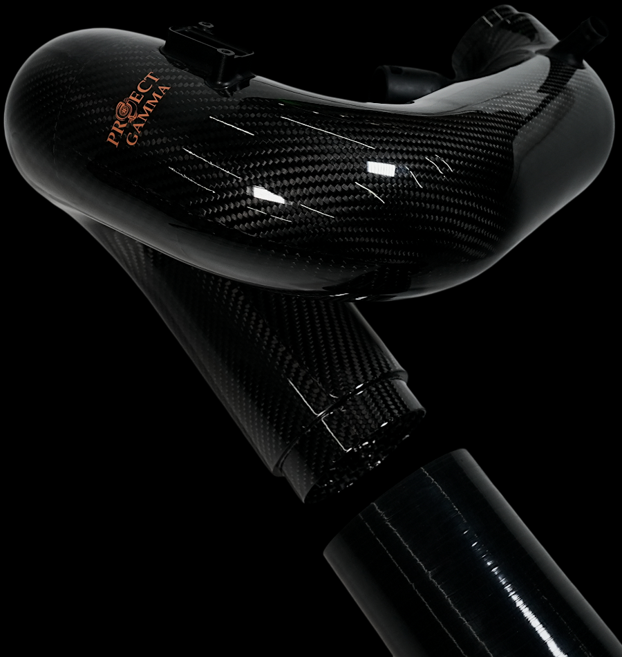 ProjectGamma Carbon Fiber Intake System with High-Flow Air Filter — BMW 540 & 740 (2016–2020, B58 Engine)