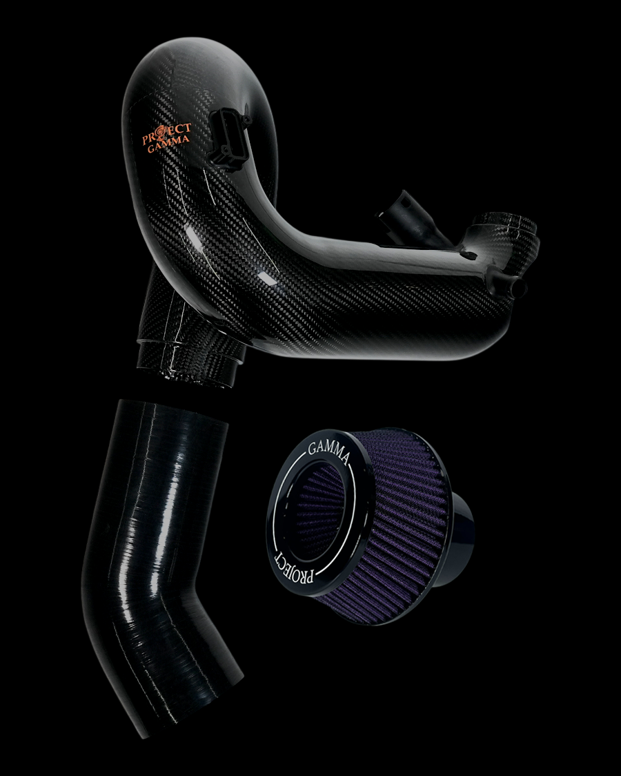 ProjectGamma Carbon Fiber Intake System with High-Flow Air Filter — BMW 540 & 740 (2016–2020, B58 Engine)