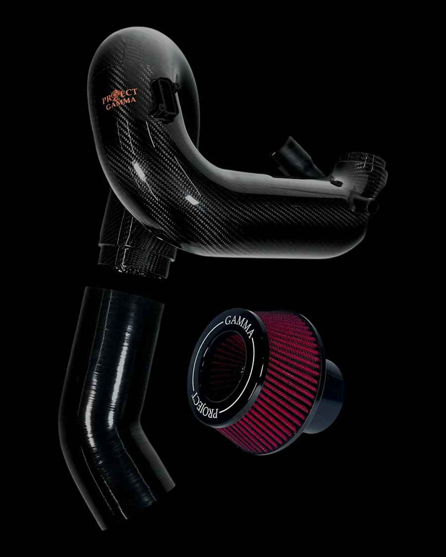 ProjectGamma Carbon Fiber Intake System with High-Flow Air Filter — BMW 540 & 740 (2016–2020, B58 Engine)