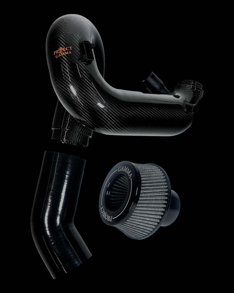 ProjectGamma Carbon Fiber Intake System with High-Flow Air Filter — BMW 540 & 740 (2016–2020, B58 Engine)