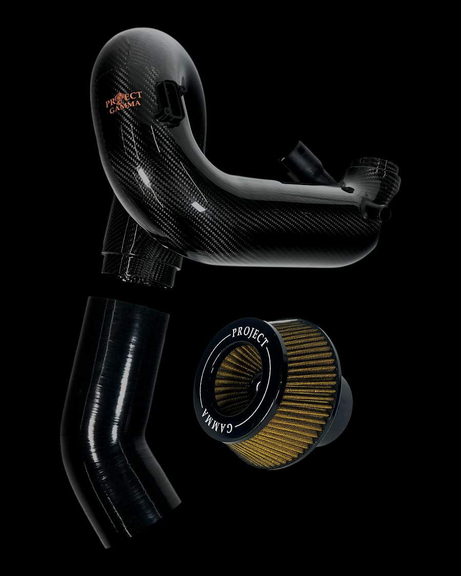 ProjectGamma Carbon Fiber Intake System with High-Flow Air Filter — BMW 540 & 740 (2016–2020, B58 Engine)