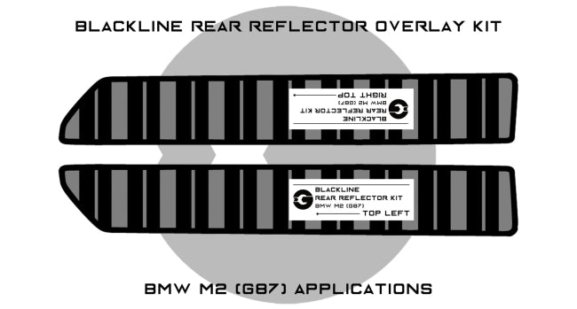 Goldenwrench Supply BMW M2 2023+ (G87) BLACKLINE Rear Reflector O