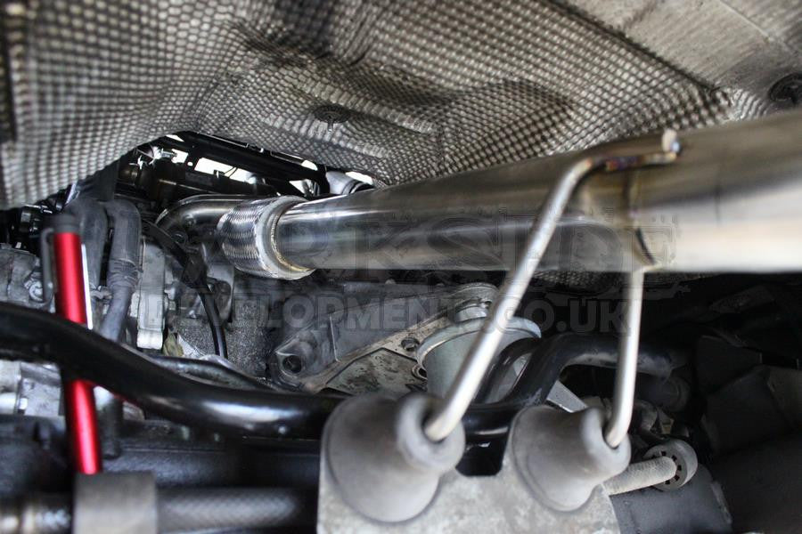 Darkside 2.5" Stainless De-Cat Downpipe for VW Transporter T5 2.5 TDI AXE / AXD