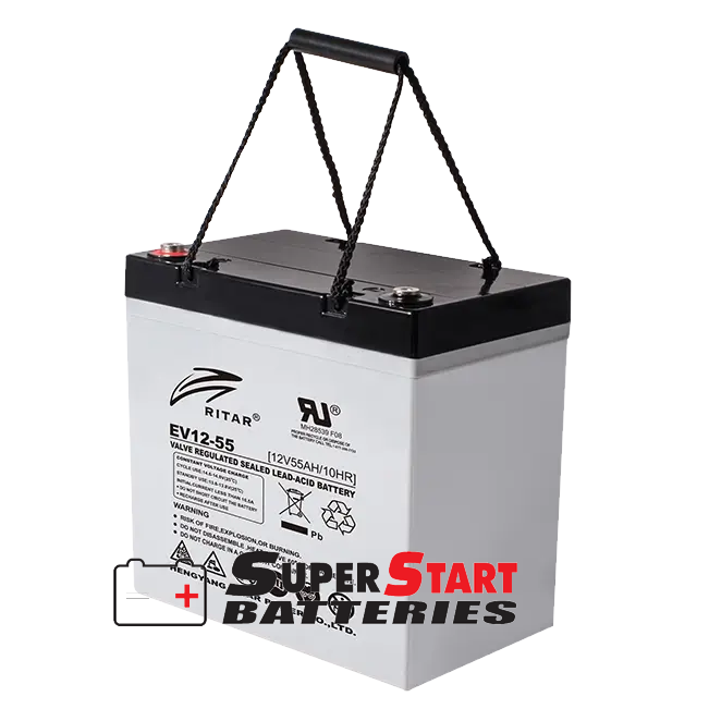 Amptech Ritar AMPTECH AT12550D 12V 55Ah AGM Deep Cycle Battery - Image 1