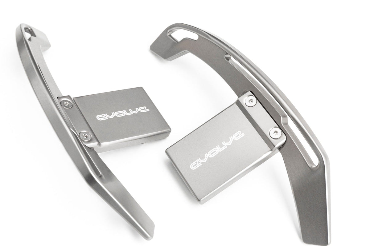 Evolve Aluminium Billet Gear Shift Paddle Set - BMW F Series (Gen 1 &amp; 2 Steering Wheel) - Evolve Automotive