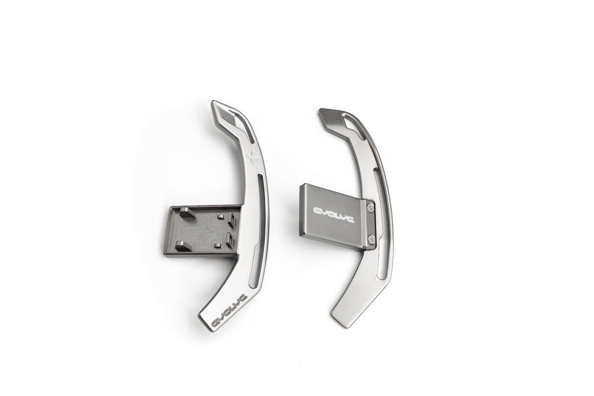 Evolve Aluminium Billet Gear Shift Paddle Set - BMW F Series (Gen 1 &amp; 2 Steering Wheel) - Evolve Automotive