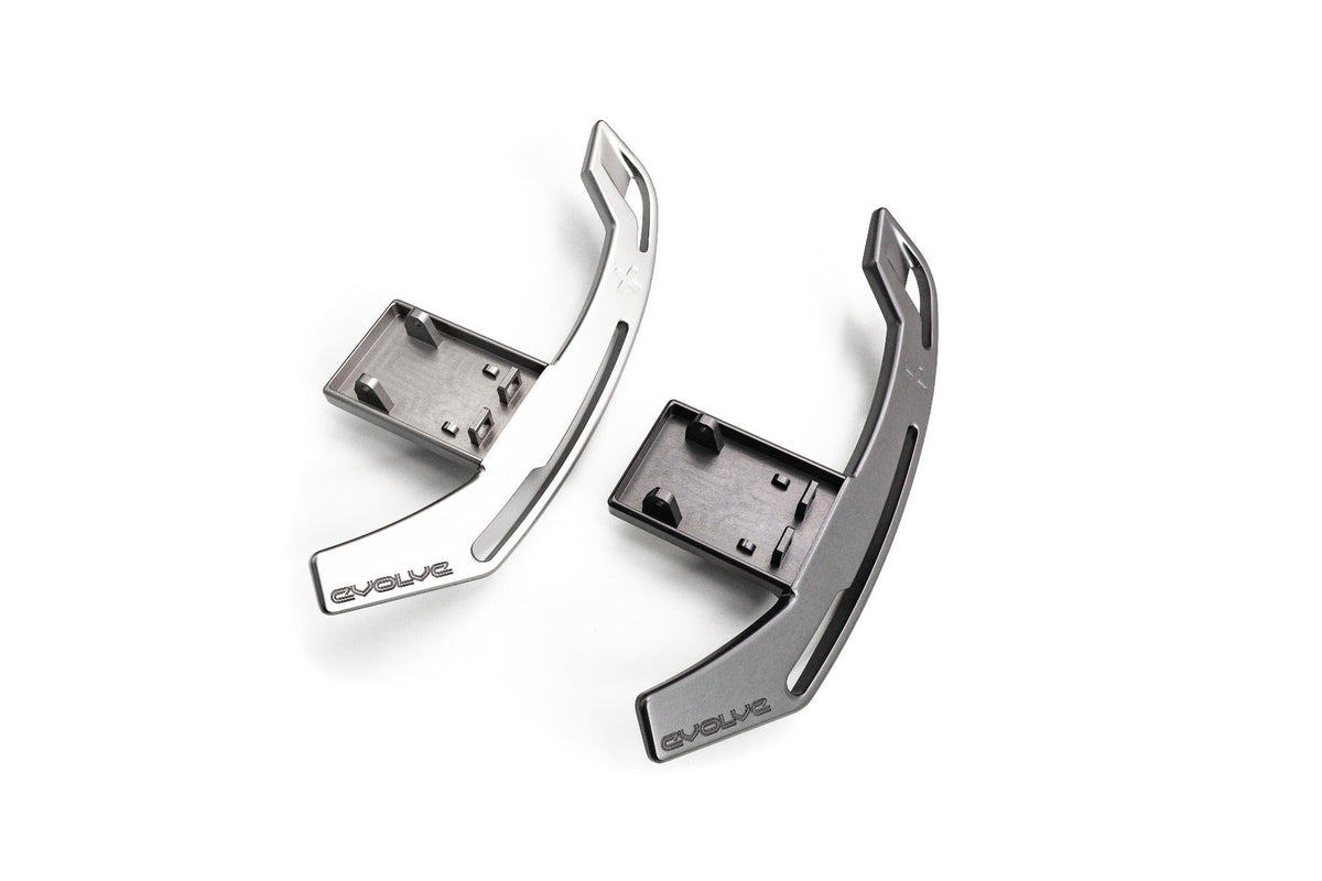 Evolve Aluminium Billet Gear Shift Paddle Set - BMW F Series (Gen 1 &amp; 2 Steering Wheel) - Evolve Automotive