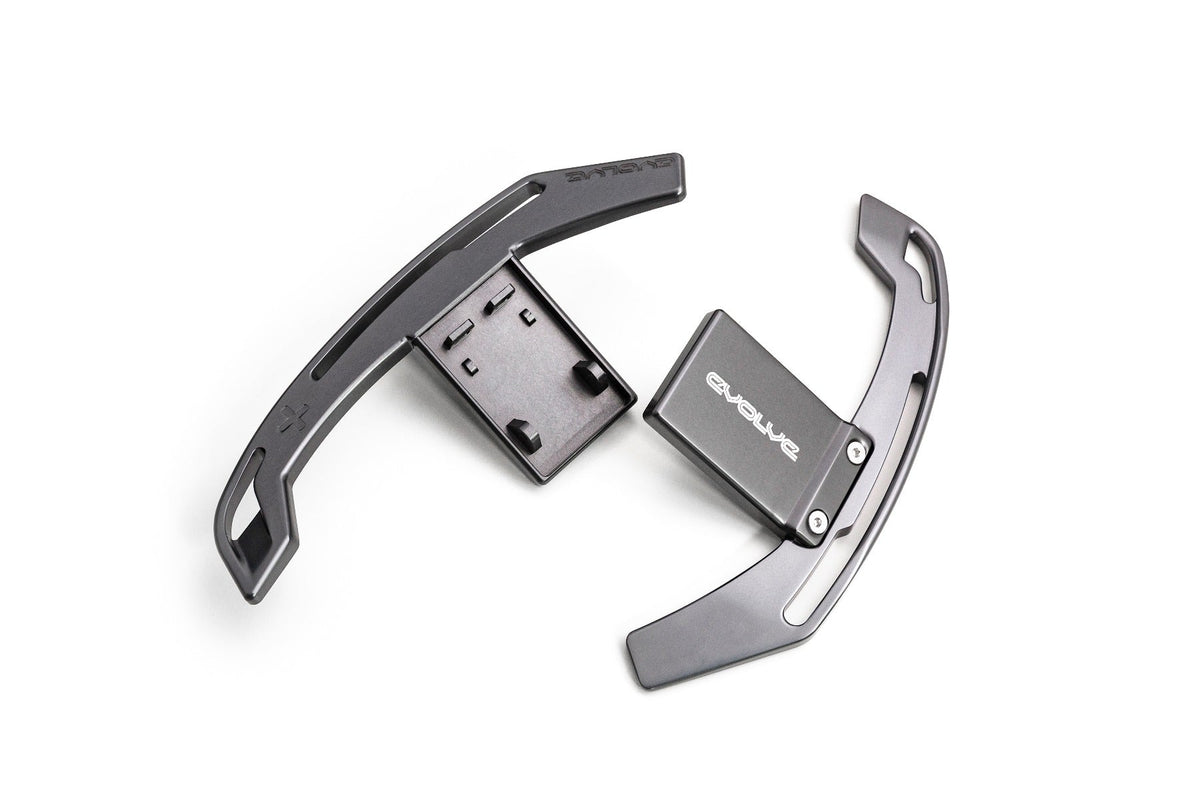 Evolve Aluminium Billet Gear Shift Paddle Set - BMW F Series (Gen 1 &amp; 2 Steering Wheel) - Evolve Automotive