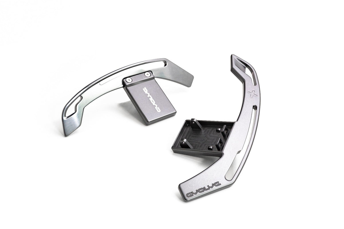 Evolve Aluminium Billet Gear Shift Paddle Set - BMW F Series (Gen 1 &amp; 2 Steering Wheel) - Evolve Automotive